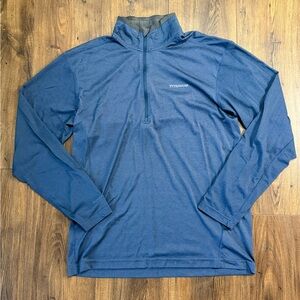 Columbia Titanium Men's Quarter Zip Lightweight Navy Blue Size Medium Pullover
